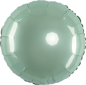 FM 18" круг Мятный без рисунка фольгированный шар